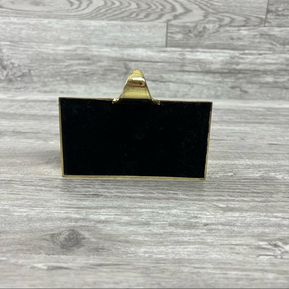 Gold Brass E Shelf Hook Stocking Hanger Christmas Decor - Picture 5 of 7